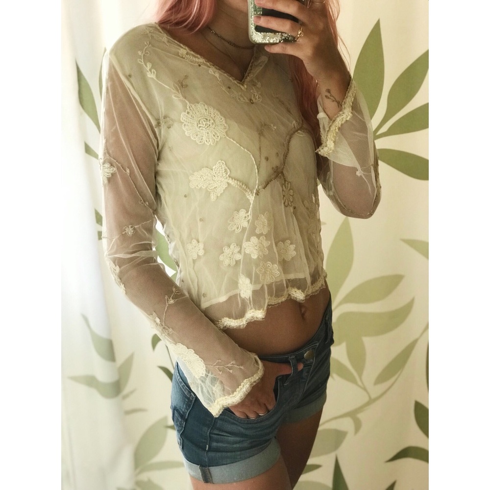 Anthropologie Odille Lace Top